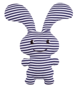 Peluche Hochet Funny Bunny Marinière 24 cm